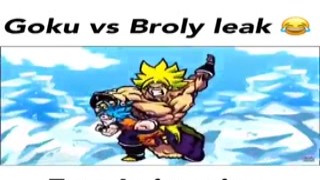 Goku and Broly's muscles bulged as they unleashed their most powerful attacks on one another