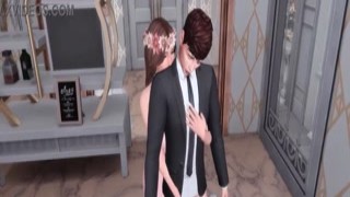 She was a beautiful bride, dressed in a stunning white gown that hugged every curve