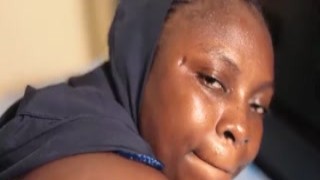 The African teenage girls were all lined up, their young bodies glistening with sweat in the hot sun