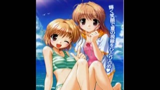 Sora's eyes were glued to the television screen as she watched the cute anime girls in their sexy outfits