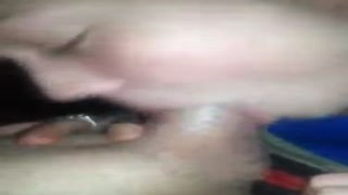 She's such a slutty bitch that she won't even stop sucking my cock when we're in public