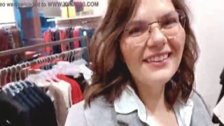 "Do you want me to give you a blowjob in the changing room?" I asked her as we were shopping in the mall