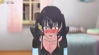 As Itadaki Seieki lay on his back, legs spread wide open, the hot cock of his ass fucker slid all the way into his tight hole