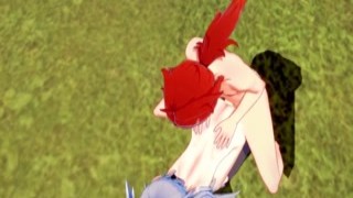 Razer, a young man of 20, was working at a local shop when he met Diluc, a handsome man in his late twenties