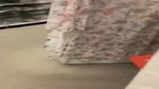 My pissed off boss caught me fucking his daughter in the middle of his store, just as I was about to cum all over her tits