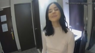 thick teen violet picks up stranger for a quickie