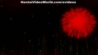 A boy and girl were anime fucking in a boat