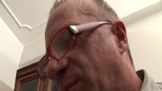 old and shameless stepfather hitting on her young