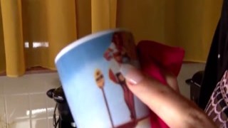 The horny milf couldn't wait to get her hands on her husband's thick, veiny cock