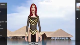 Damian's cock was throbbing as he watched Zoe strip, her big tits jiggling as she pulled off her top