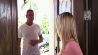 Bailey Brooke, a petite teen, was home alone with her Daddy's friend