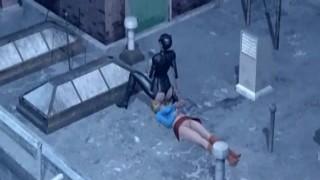 The sun was setting over Metropolis, casting an orange glow over the city