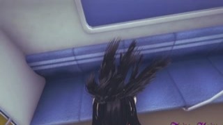 I am going to make sure that you are able to see Momo getting a blowjob on a train while she is being fucked