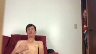 I opened the door and sucked sat on the cock and was caught busted by my hubby with a mouth full of cum