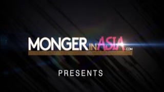 The busty Asian whore with massive udders was working at the office, taking care of the boss's every need