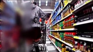 Oh fuck, she was so horny! Her wet pussy was dripping as she slipped off her panties and slid them into her purse