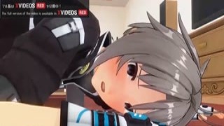 She is just relaxing at home, playing her favorite video games when her boyfriend suddenly comes home