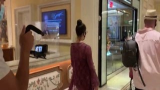 Helena Price dips her mouth to her coach's throbbing cock, sucking him off as they cruise down the Las Vegas Strip