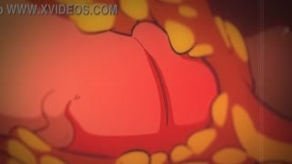 The slutty girl was on all fours, her ass up in the air, ready to be fucked