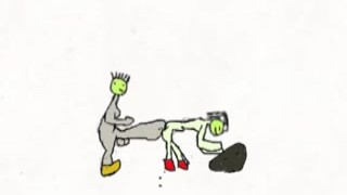 The dog fucked the cat with his huge dick deep in her little pussy